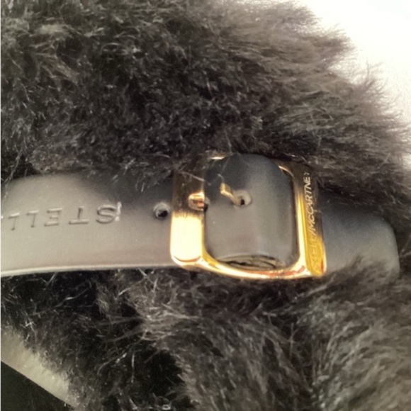 Stella McCartney Black Trace May Alter Croc Fur Clogs Shoes SZ 6/36 - Picture 6 of 9